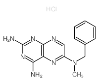 2,4,6-Pteridinetriamine,N6-methyl-N6-(phenylmethyl)-, monohydrochloride (9CI)结构式