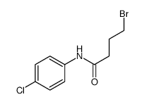 4-bromo-N-(4-chlorophenyl)butanamide结构式