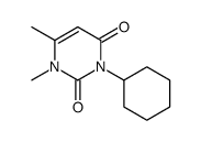 3-cyclohexyl-1,6-dimethylpyrimidine-2,4-dione Structure