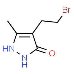 3H-Pyrazol-3-one,4-(2-bromoethyl)-1,2-dihydro-5-methyl-(9CI) picture