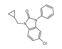 5-chloro-1-(cyclopropylmethyl)-3-phenylbenzimidazol-2-one Structure