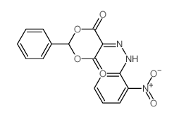 5-[(2-nitrophenyl)hydrazinylidene]-2-phenyl-1,3-dioxane-4,6-dione structure