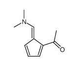 Ethanone, 1-[5-[(dimethylamino)methylene]-1,3-cyclopentadien-1-yl]-, (E)- Structure