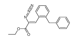 ethyl 2-azido-3-(2-benzylphenyl)propenoate Structure