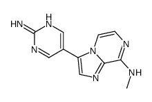 3-(2-aminopyrimidin-5-yl)-N-methylimidazo[1,2-a]pyrazin-8-amine Structure