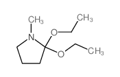 2,2-diethoxy-1-methyl-pyrrolidine Structure