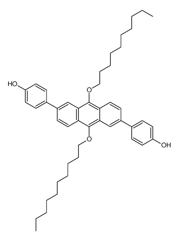 4-[9,10-didecoxy-6-(4-hydroxyphenyl)anthracen-2-yl]phenol结构式