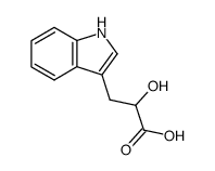 DL-INDOLE-3-LACTIC ACID Structure