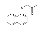 1-naphthalen-1-ylsulfanylpropan-2-one结构式