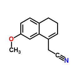 7-甲氧基-3,4-二氢-1-萘基乙腈结构式