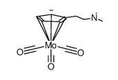 [Mo(CO)3(η5-(2-(dimethylammonium)ethyl)cyclopentadienyl)]结构式