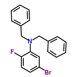 N,N-Dibenzyl-5-bromo-2-fluoroaniline结构式