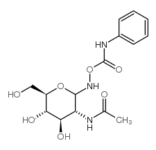 O-(2-Acetamido-2-deoxy-D-glucopyranosylidene)amino N-phenyl Carbamate Structure