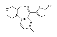 7-(5-bromothiophen-2-yl)-9-methyl-2,4,4a,5-tetrahydro-1H-[1,4]oxazino[4,3-a][1,4]benzodiazepine结构式