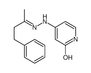 4-[2-(4-phenylbutan-2-ylidene)hydrazinyl]-1H-pyridin-2-one结构式