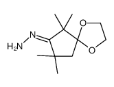 (7,7,9,9-tetramethyl-1,4-dioxaspiro[4.4]nonan-8-ylidene)hydrazine Structure