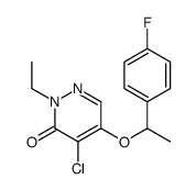 4-chloro-2-ethyl-5-[1-(4-fluorophenyl)ethoxy]pyridazin-3-one Structure