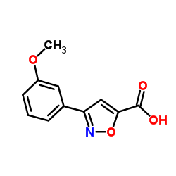 3-(3-METHOXY-PHENYL)-ISOXAZOLE-5-CARBOXYLIC ACID Structure