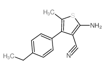 2-氨基-4-(4-乙基苯基)-5-甲基噻吩-3-甲星空app结构式