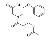 2-[(3-acetylsulfanyl-2-methylpropanoyl)-(2-phenoxyethyl)amino]acetic acid Structure