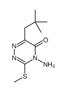 4-amino-6-(2,2-dimethylpropyl)-3-methylsulfanyl-1,2,4-triazin-5-one Structure