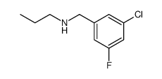 (3-Chloro-5-fluoro-benzyl)-propyl-amine结构式