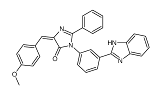 (5Z)-3-[3-(1H-benzimidazol-2-yl)phenyl]-5-[(4-methoxyphenyl)methylidene]-2-phenylimidazol-4-one Structure