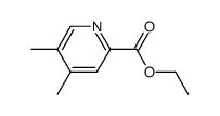 4,5-dimethyl-pyridine-2-carboxylic acid ethyl ester结构式