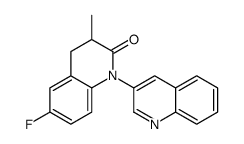 6-fluoro-3-methyl-1-quinolin-3-yl-3,4-dihydroquinolin-2-one结构式