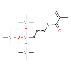 2-Methylpropenoic acid 3-[tris[(trimethylsilyl)oxy]silyl]-2-propenyl ester structure