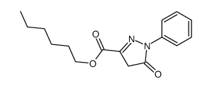 hexyl 5-oxo-1-phenyl-4H-pyrazole-3-carboxylate Structure