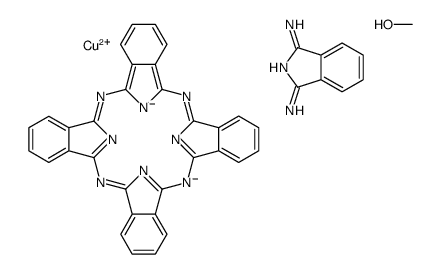 (1-imino-1H-isoindol-3-amine-N2)(methanol)[29H,31H-phthalocyaninato(2-)-N29,N30,N31,N32]copper结构式