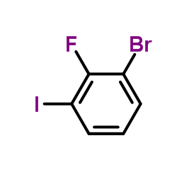 1-bromo-2-fluoro-3-iodobenzene Structure