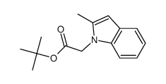 tert-butyl 2-(2-methyl-1H-indol-1-yl)acetate Structure