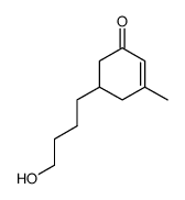 5-(4-hydroxy-butyl)-3-methyl-cyclohex-2-enone结构式