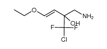 (E)-1-chloro-1,1-difluoro-4-ethoxy-2-(aminomethyl)-3-buten-2-ol Structure