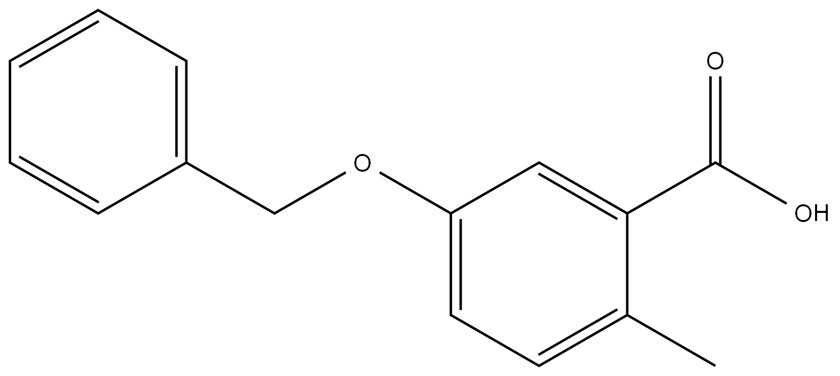 5-(Benzyloxy)-2-methylbenzoic acid Structure