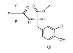 3,5-dichloro-N-trifluoroacetyl-L-tyrosine methyl ester结构式