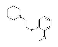 1-[2-(2-methoxyphenyl)sulfanylethyl]piperidine结构式