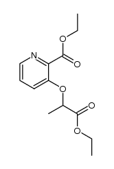 ethyl 2-(2-ethoxycarbonyl-3-pyridyloxy)propionate Structure