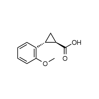 rel-(1R,2R)-2-(2-甲氧基苯基)环丙烷羧酸结构式