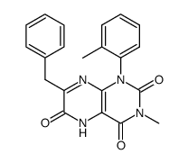 Lumazine,7-benzyl-6-hydroxy-3-methyl-1-o-tolyl- (6CI) Structure