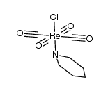 cis-ClRe(CO)4(pip) Structure