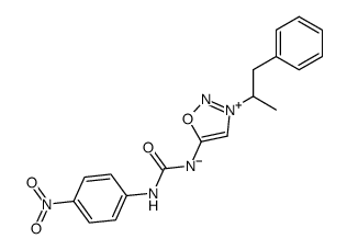 N6-(4-Nitrophenylcarbamoyl)-3-phenylisopropylsydnone imine Structure