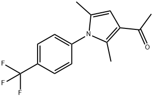 Ethanone, 1-[2,5-dimethyl-1-[4-(trifluoromethyl)phenyl]-1H-pyrrol-3-yl]-结构式