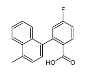 4-fluoro-2-(4-methylnaphthalen-1-yl)benzoic acid Structure