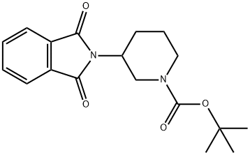 tert-butyl 3-(1,3-dioxoisoindolin-2-yl)piperidine-1-carboxylate结构式