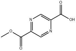 5-(甲氧羰基)吡嗪-2-羧酸结构式