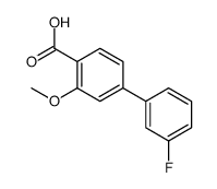 4-(3-fluorophenyl)-2-methoxybenzoic acid结构式