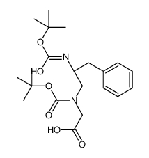 (2S)-N-(2-Boc-amino-3-phenylpropyl) Boc-glycine structure